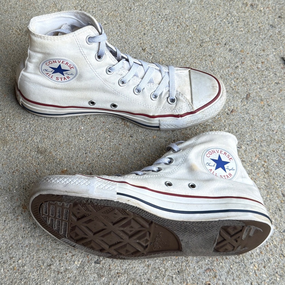 Converse Chuck Taylor All Star High Top Sneakers White Canvas M9162 Women's 8